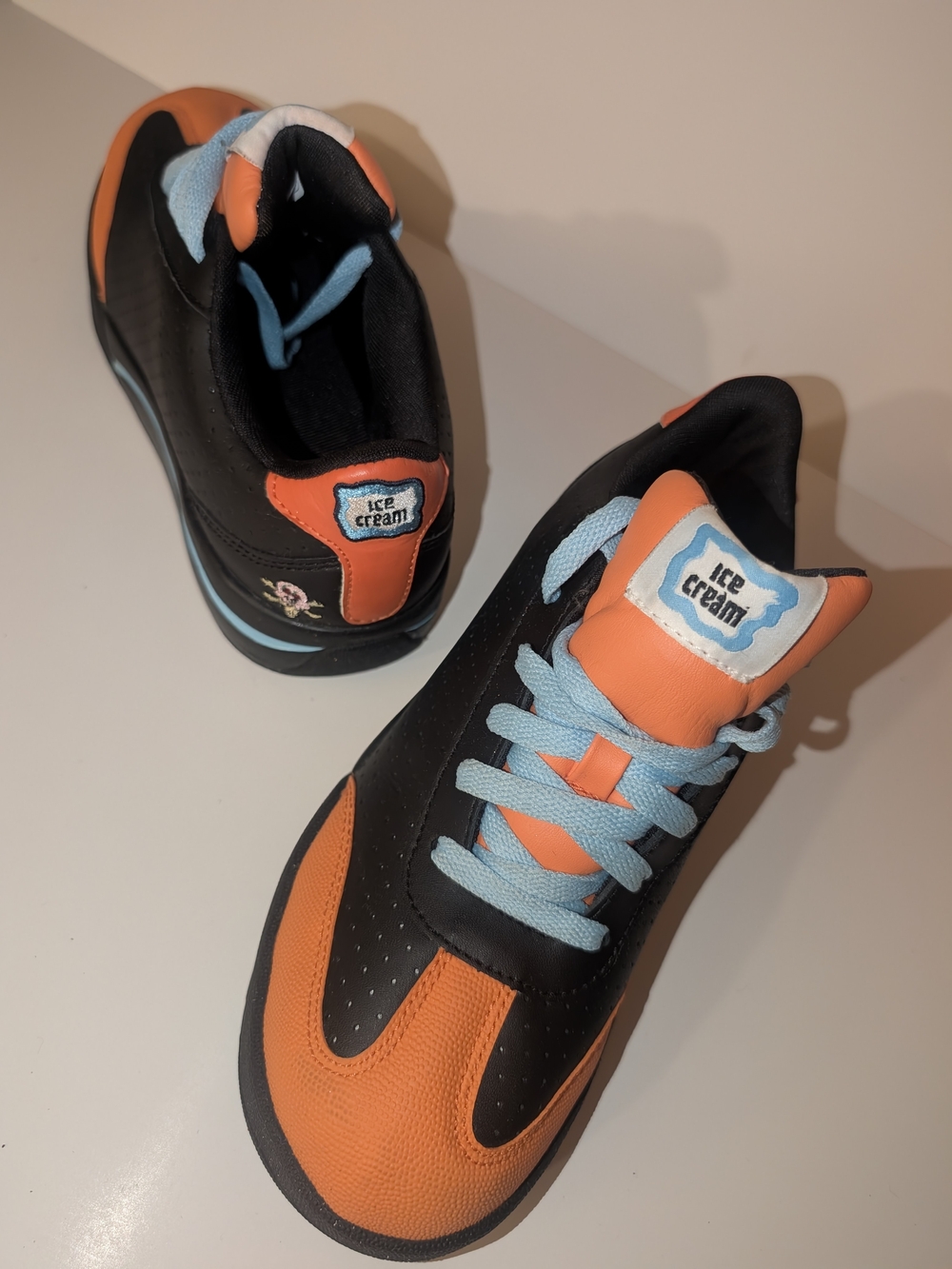 Reebok x BBC Ice Cream Board Flip 1 in the iconic "Peach" or Black/Orange/Blue